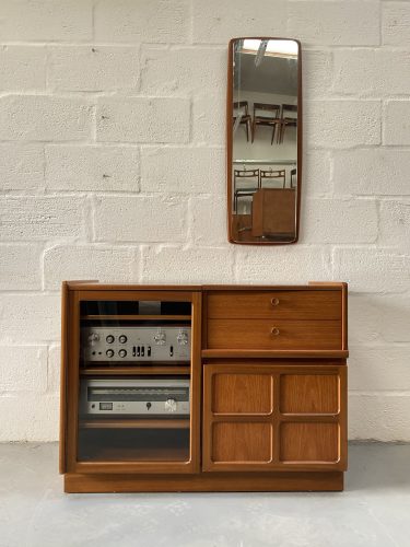 Classic Retro 1970s NATHAN FURNITURE Teak Hi-Fi Unit / Storage Unit 