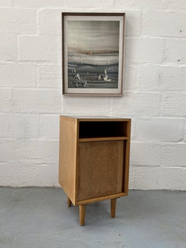 Vintage 1950s Stag 'C' Range Bedside Cabinet