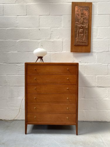 Vintage Mid Century Tallboy / Chest of Drawers by Loughborough Furniture