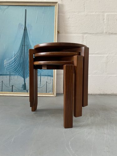 Vintage 1960s / 1970s Teak Stacking Coffee Tables 'Danish Style'