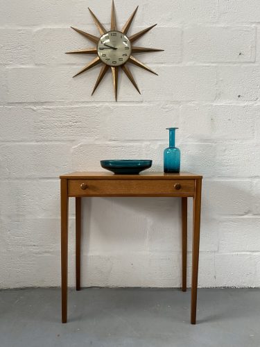 Vintage Mid Century Teak Console Table / Hall Table