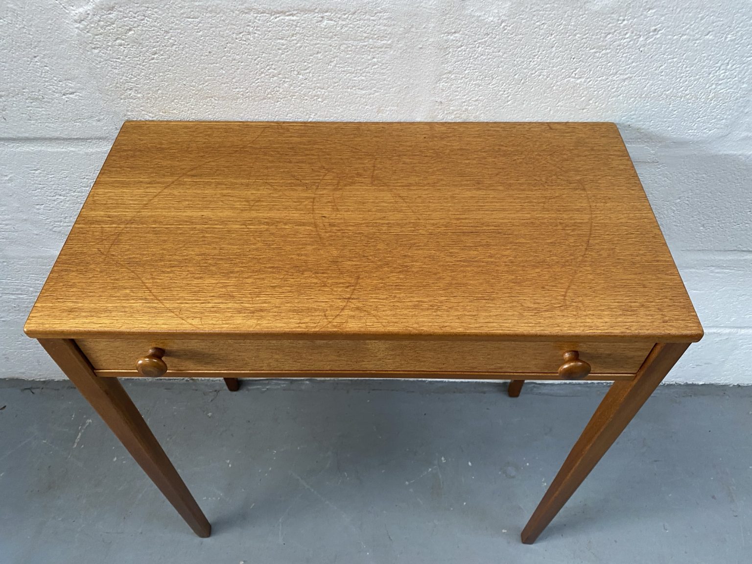 Vintage Mid Century Teak Console Table / Hall Table Pavement Vintage