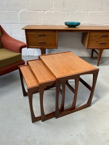 G Plan Quadrille Teak Nest Of Tables 1970s