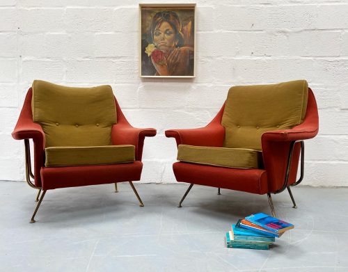 Rare Vintage G Plan Sofa and Matching Armchairs