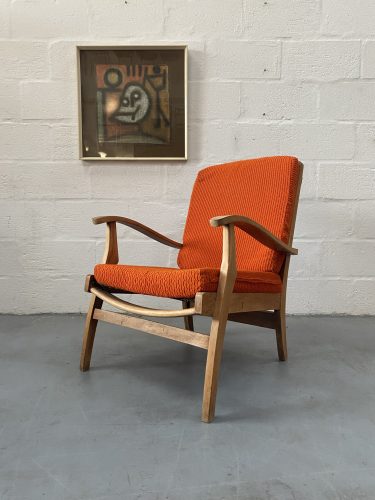 Vintage 1960s Cintique Lounge Chair 