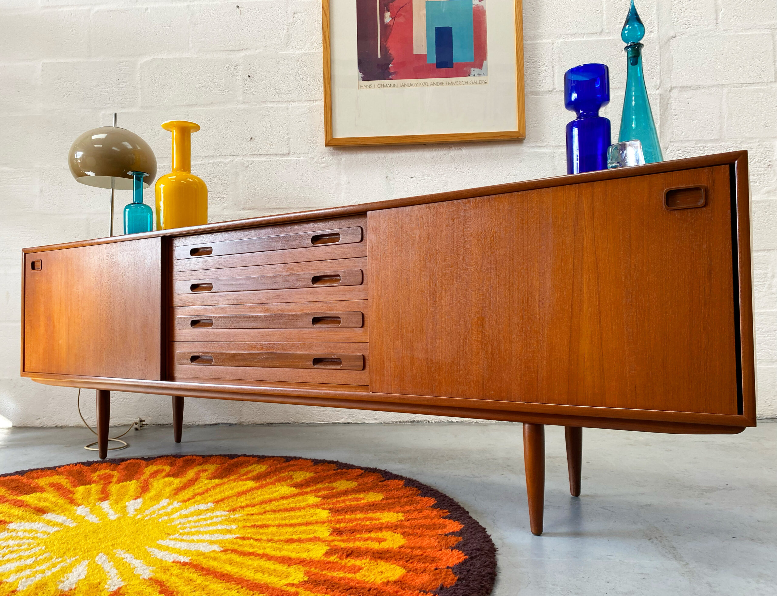 Vintage Mid Century Sideboard by Clausen & Son of Silkeborg, Denmark