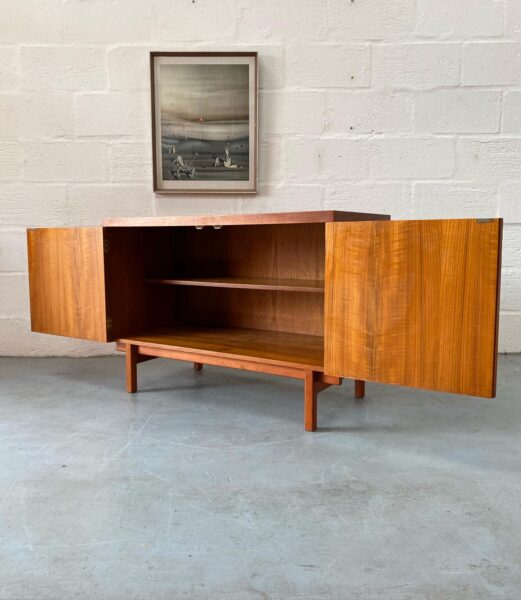 Mid Century Teak Double Door Cabinet 