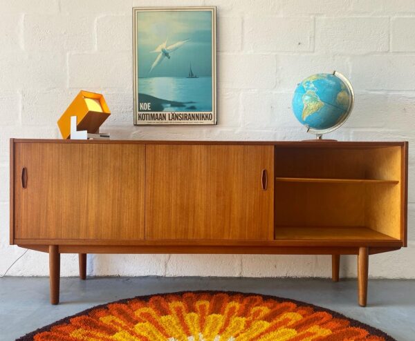 1960s Vintage Swedish Teak Sideboard by Nils Jonsson for Hugo Troeds Bjärnum