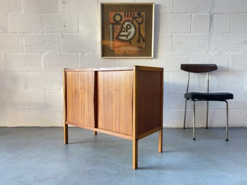 Vintage Teak & Oak Small Modular Sideboard with Sliding Doors by Bertil Fridhagen for Bodafors, 1958 