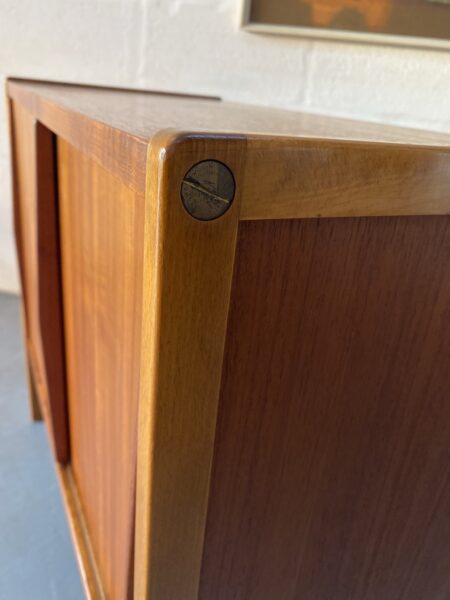 Vintage Teak & Oak Small Modular Sideboard with Sliding Doors by Bertil Fridhagen for Bodafors, 1958 