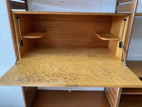 Three Bays of Ladderax Modular Shelving Designed by Robert Heal in 1964 for Staples of Cricklewood, London