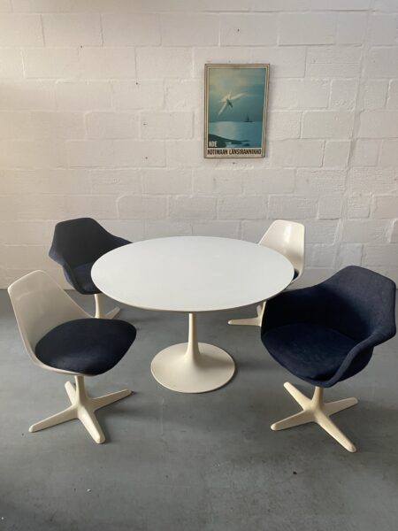 Mid Century Arkana 'Tulip' Dining Table & Four Chairs