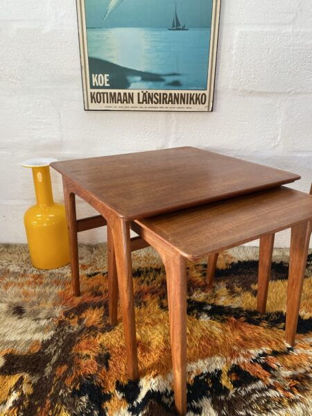 Vintage Pair of Danish Nesting Tables