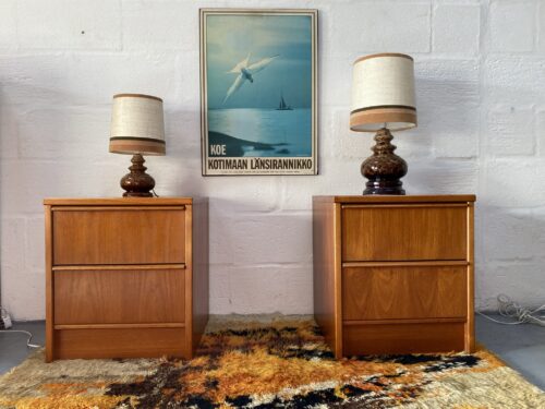 Matching Pair of Vintage Bedsides Cabinets