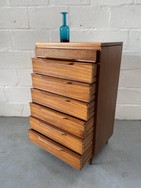 Vintage Walnut Chest of Drawers by White & Newton