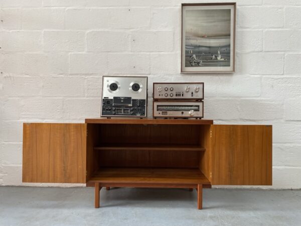 Mid Century Teak Double Door Cabinet 