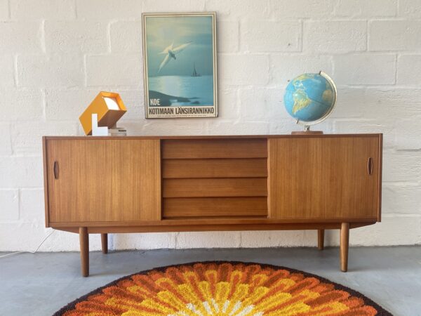 1960s Vintage Swedish Teak Sideboard by Nils Jonsson for Hugo Troeds Bjärnum