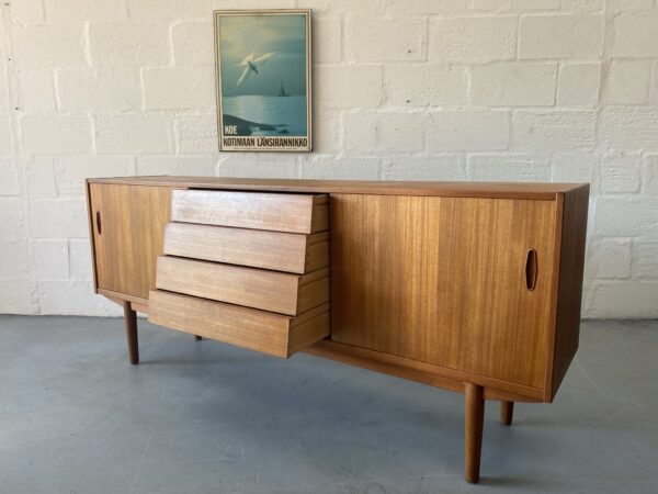 1960s Vintage Swedish Teak Sideboard by Nils Jonsson for Hugo Troeds Bjärnum