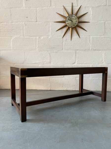 Vintage Campaign Style Coffee Table / Cocktail Table