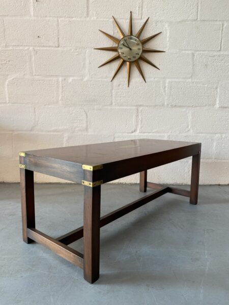 Vintage Campaign Style Coffee Table / Cocktail Table