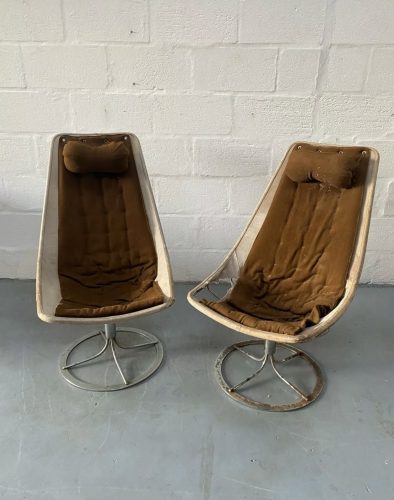 A Rare Pair of Jetson Armchairs by Bruno Mathsson, 1960s For Restoration