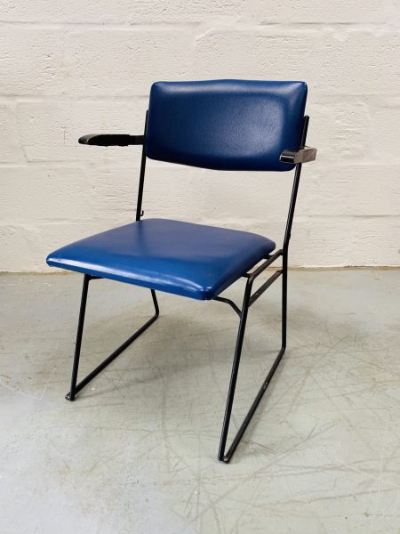 Vintage Single Ernest Race Auditorium Chair, 1960s