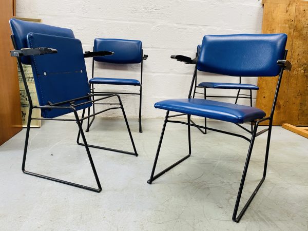 Vintage Single Ernest Race Auditorium Chair, 1960s