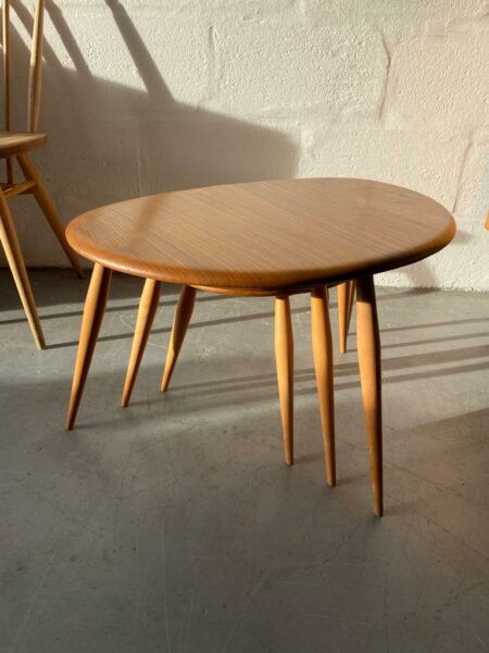 Mid Century Original Set of Ercol ‘Pebble’ Nest of Tables