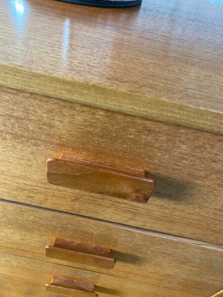 Vintage 1960's Elliott’s of Newbury Teak Chest Of 4 Drawers Mid Century