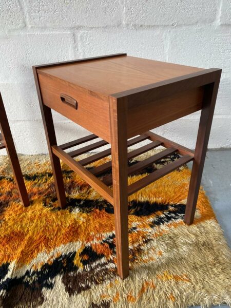 Pair of Vintage Side Tables / Bedside Tables By Myer 1960s