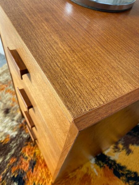 Vintage 1960's Elliott’s of Newbury Teak Chest Of 4 Drawers Mid Century