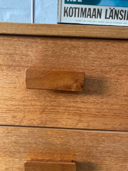 Vintage 1960's Elliott’s of Newbury Teak Chest Of 4 Drawers Mid Century