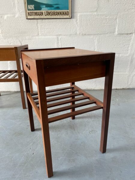 Pair of Vintage Side Tables / Bedside Tables By Myer 1960s