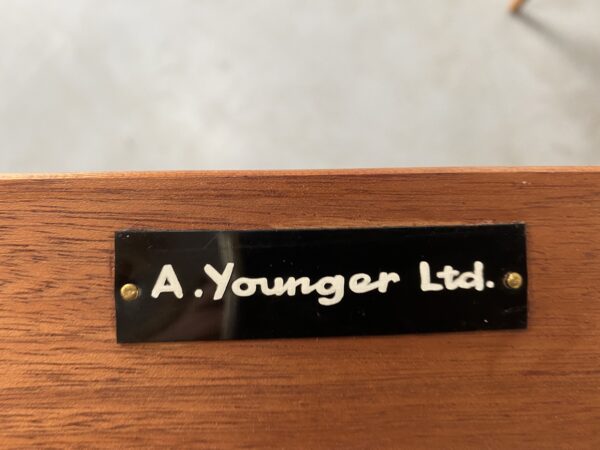 Mid Century Teak Console Hall Table by Younger