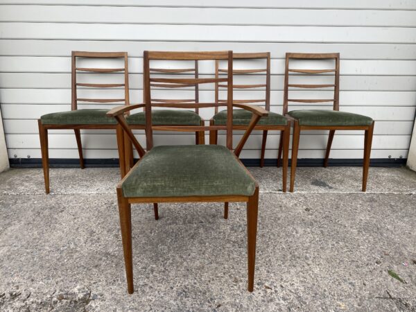 Mid Century Mcintosh Dining Table and 6 Chairs