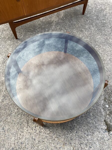 Mid Century Smoked Coffee Table by Remploy Retro