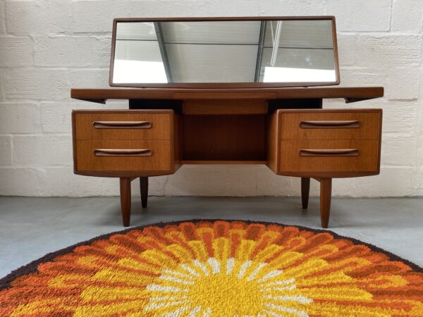 Vintage G Plan ‘Fresco’ Floating Top Dressing Table with Mirror / Desk