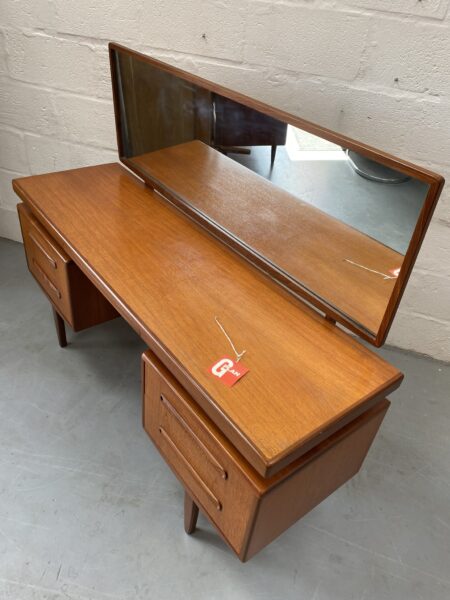 Vintage G Plan ‘Fresco’ Floating Top Dressing Table with Mirror / Desk