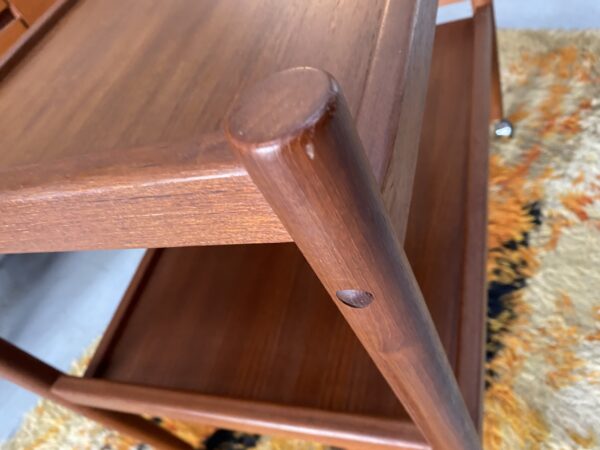 Mid Century Danish Teak Trolley Vintage Drinks Trolley Bar Cart 1960’s