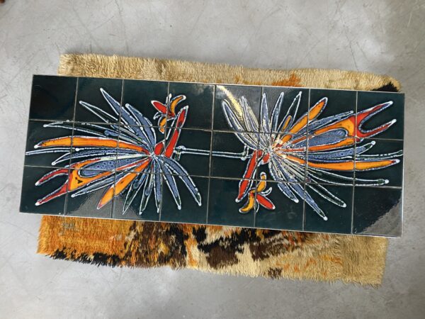 Chrome and Tile Top Coffee Table by Adri, 1960s