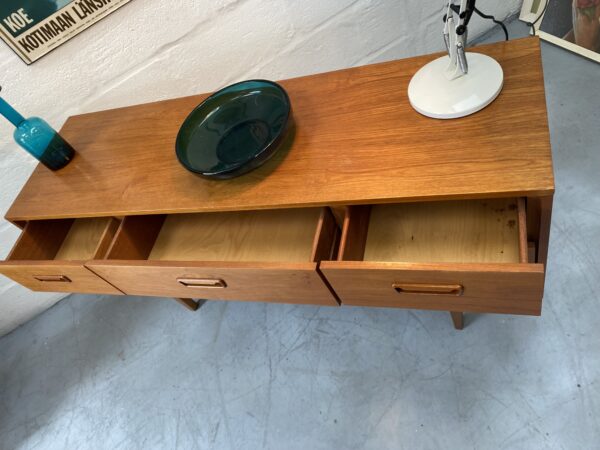 Mid Century Vintage Teak Bank of Drawers / Small Sideboard