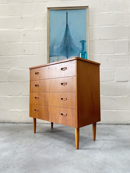 1960s Mid Century Swedish Chest of Drawers