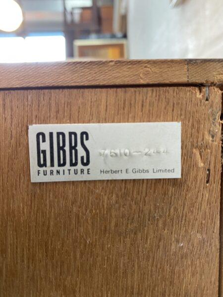 Vintage Herbert Gibbs Record Vinyl Cabinet Storage