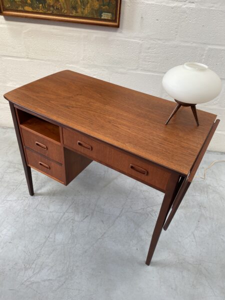 Danish Teak Dropleaf Vintage Desk 1960s