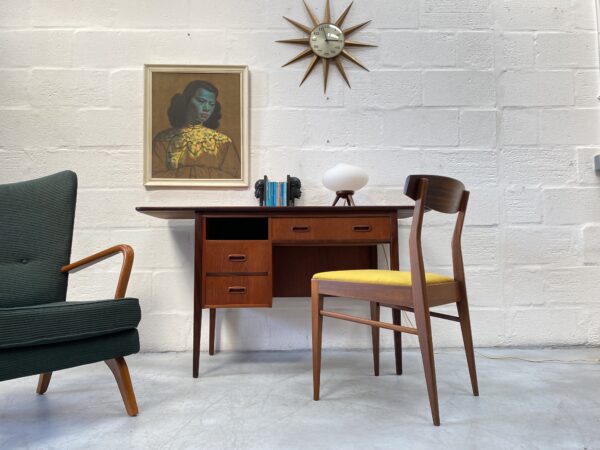 Danish Teak Dropleaf Vintage Desk 1960s