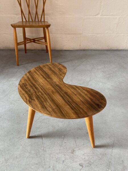 Mid Century Heals 1960s Kidney Shaped Low Coffee Table by Vanson 