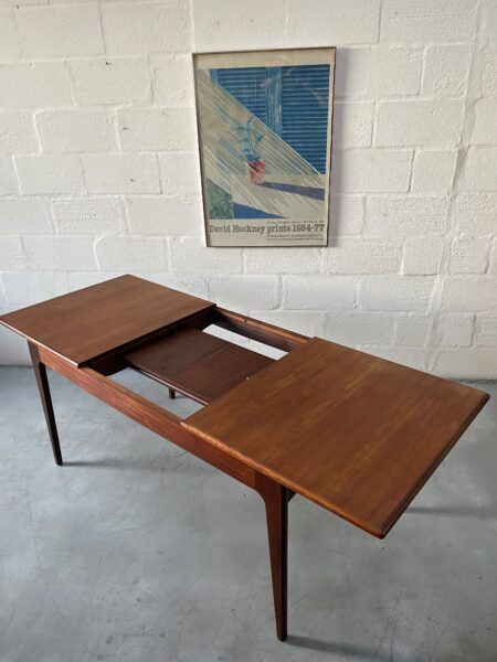 1960s Mid Century Younger Extending Table and 4 Chairs (inc 2 Carvers)
