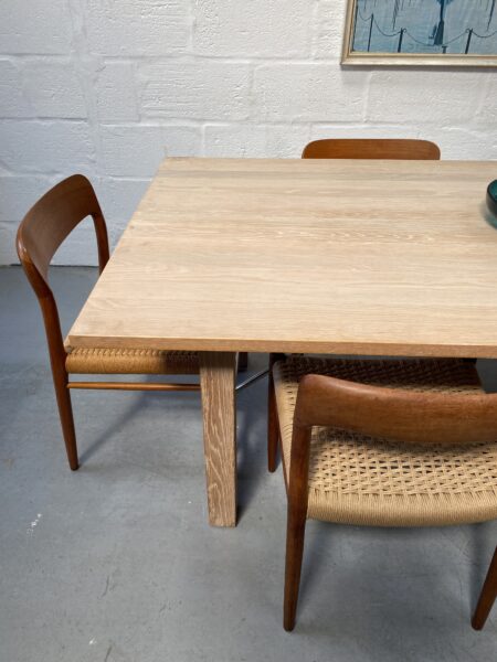 Danish Skagerak White Soap Oak Dining Table 