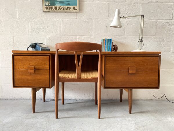 Vintage I.B. Kofod Larsen For G Plan Teak Dressing Table / Desk 1960's