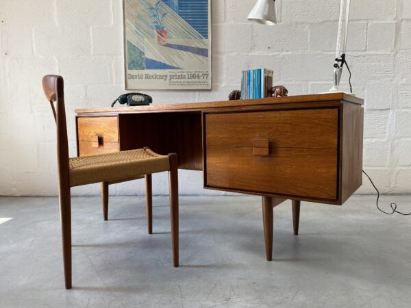 Vintage I.B. Kofod Larsen For G Plan Teak Dressing Table / Desk 1960's